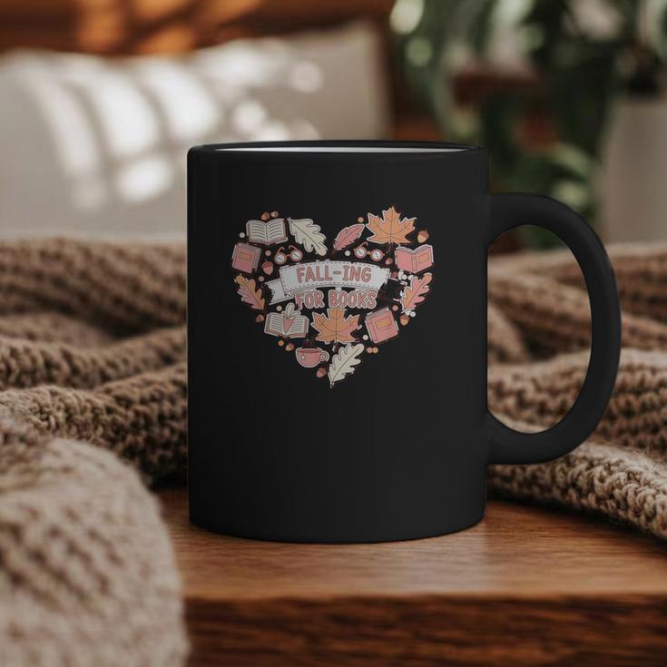 Big Book And Fall Heart Graphic Print Coffee Mug