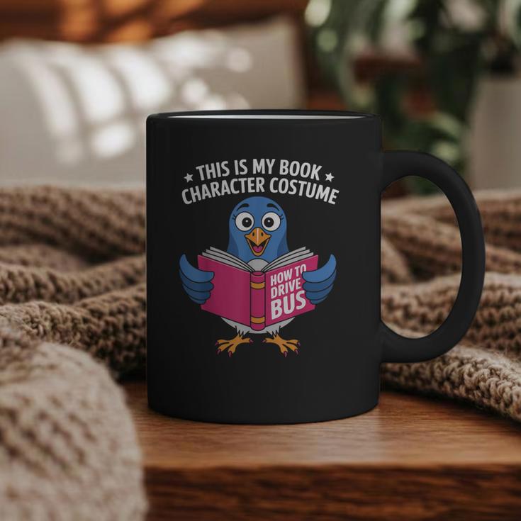 This Is My Book Character Costume Cute Pigeon Kids Reading Graphic Print Coffee Mug
