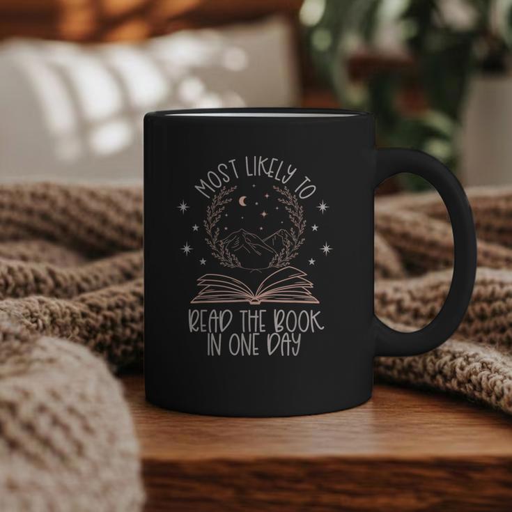 Book Club Shirts For Women Most Likely To Read One Day Graphic Print Coffee Mug