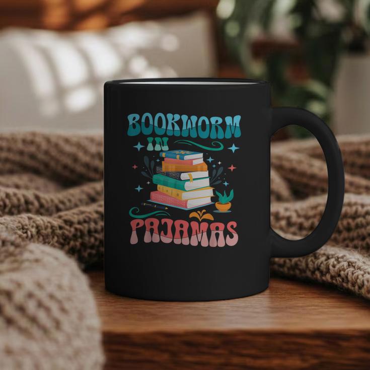 Book Reader Librarian Bookworm In Pajamas Book And Pajama Graphic Print Coffee Mug
