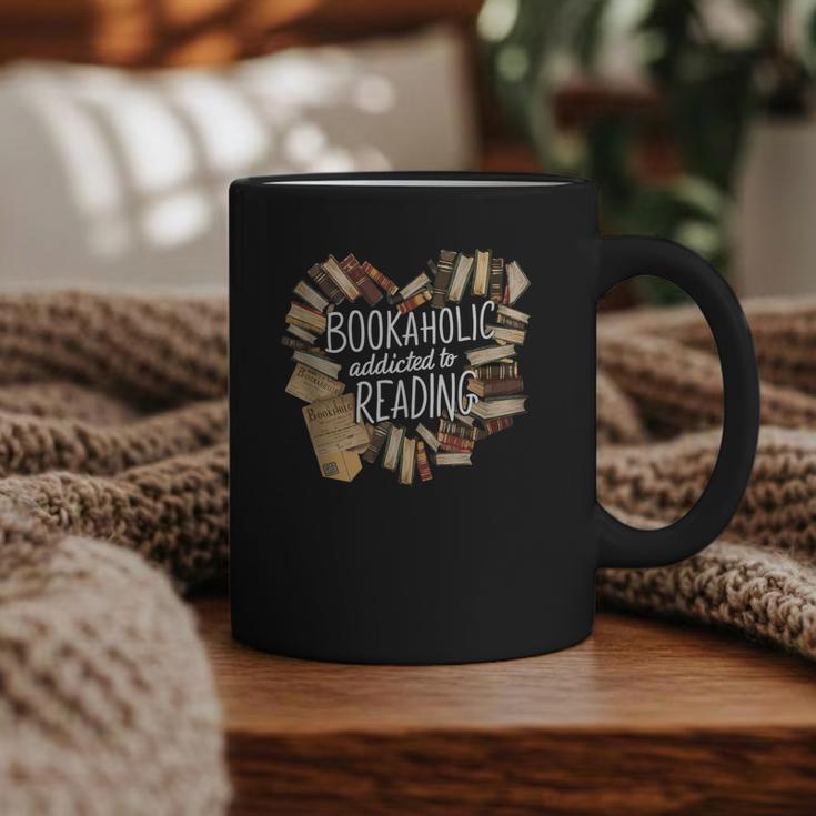 Bookaholic Addicted To Reading Book Lovers Literacy Graphic Print Coffee Mug