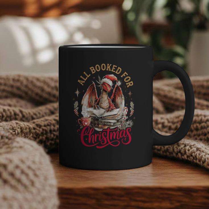 All Booked For Christmas Dragon Graphic Print Coffee Mug