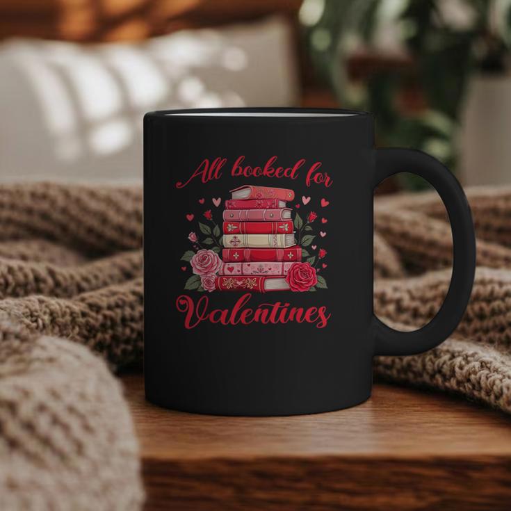 All Booked For Valentines Librarian Book Lover Teacher Graphic Print Coffee Mug