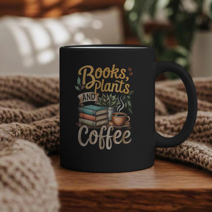 Books Plants And Coffee Growing Plant Gardening Planting Graphic Print Coffee Mug