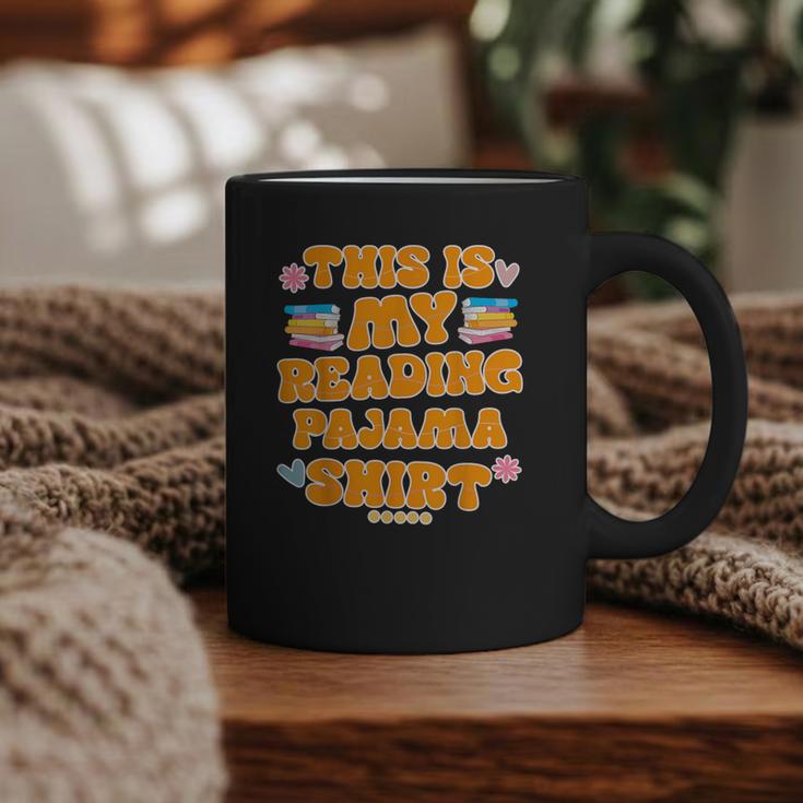 Bookworm This Is My Reading Pajama Book And Pajama Graphic Print Coffee Mug