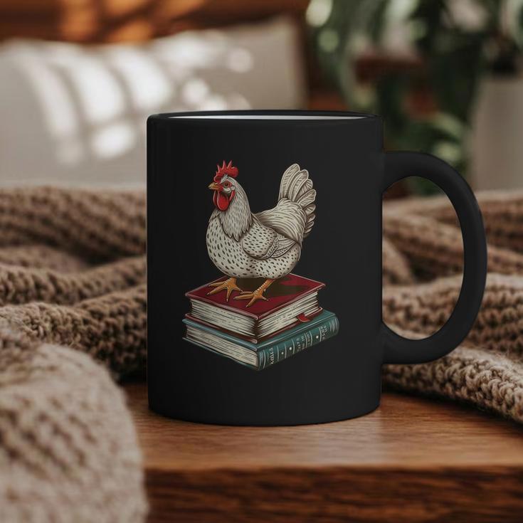 Chicken Books Back To School First Day Of School Boys Girls Graphic Print Coffee Mug