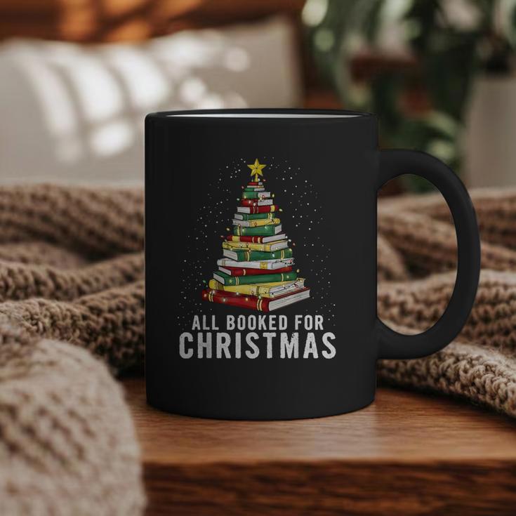 Christmas Book Tree All Booked For Xmas Graphic Print Coffee Mug