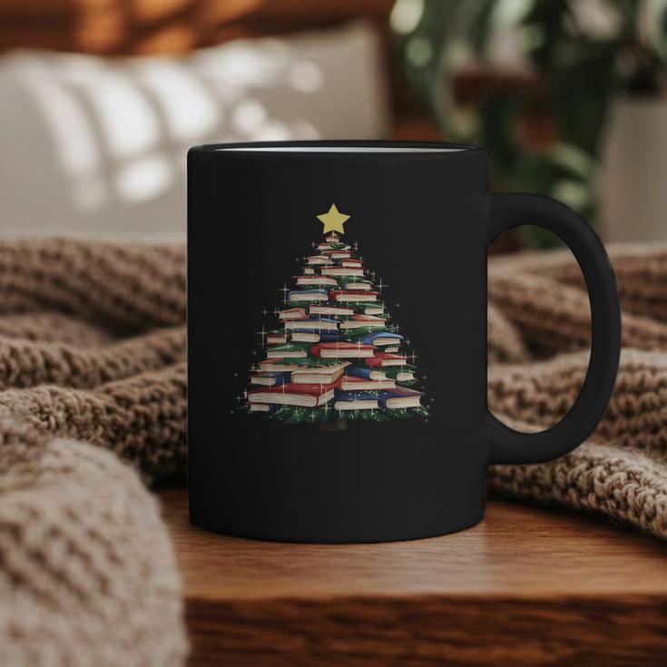 Christmas Tree Books Book Reading Bookworm Graphic Print Coffee Mug