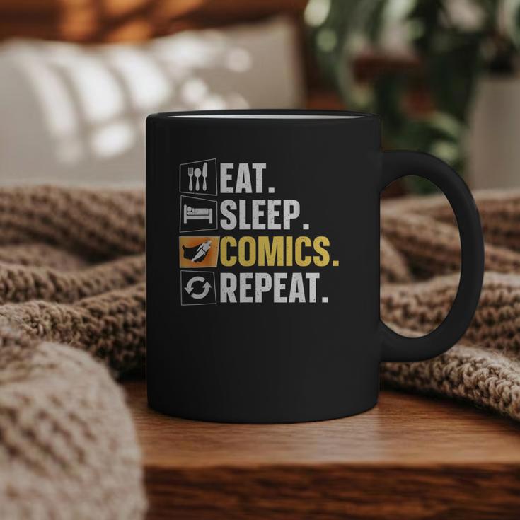 Comic Book Comic Stuff & Accessories -Adult Small Modern Letter Print Crew Collar Short Sleeve T-Shirt Graphic Print Coffee Mug