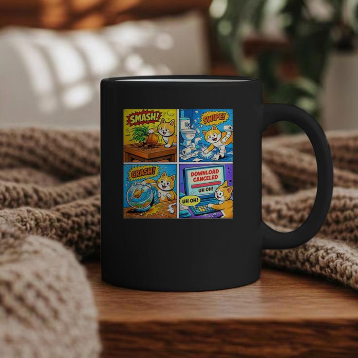 Comic Reader Comic Book Merch Vintage Reading Comic Books Graphic Print Coffee Mug