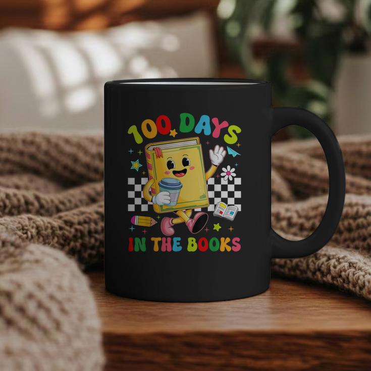 Cute 100 Days In The Books Groovy Boy Girl Teacher Graphic Print Coffee Mug