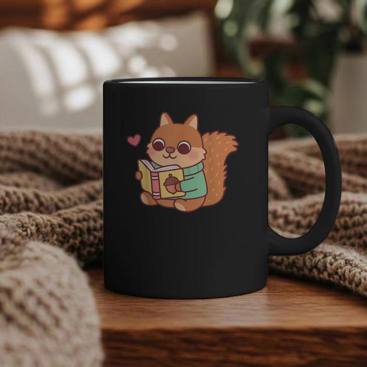 Cute Squirrel Reading A Book Lovers Anime Kawaii Women Kids Graphic Print Coffee Mug Cute Squirrel Reading A Book Lovers Anime Kawaii Women Kids Graphic Print Coffee Mug