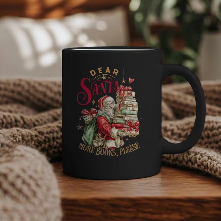 Dear Santa More Books Please Christmas Graphic Print Coffee Mug