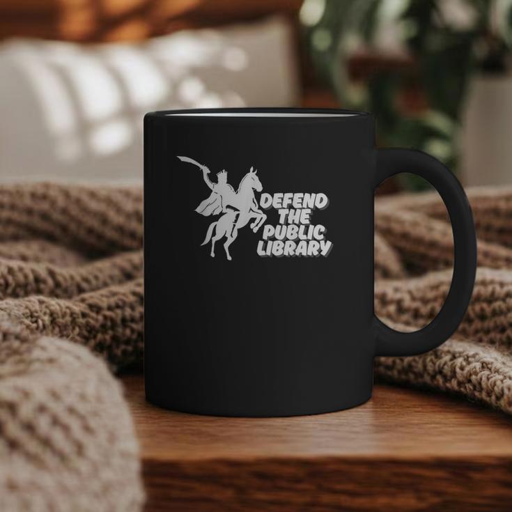 Defend Public Library Support Local Library Book Lover Graphic Print Coffee Mug