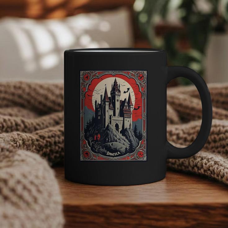 Dracula's Castle Book Cover Illustration Graphic Print Coffee Mug