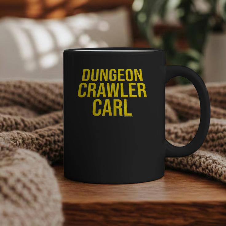 Dungeon Crawler Carl Yellow Text Logo LitRPG Series Book Graphic Print Coffee Mug
