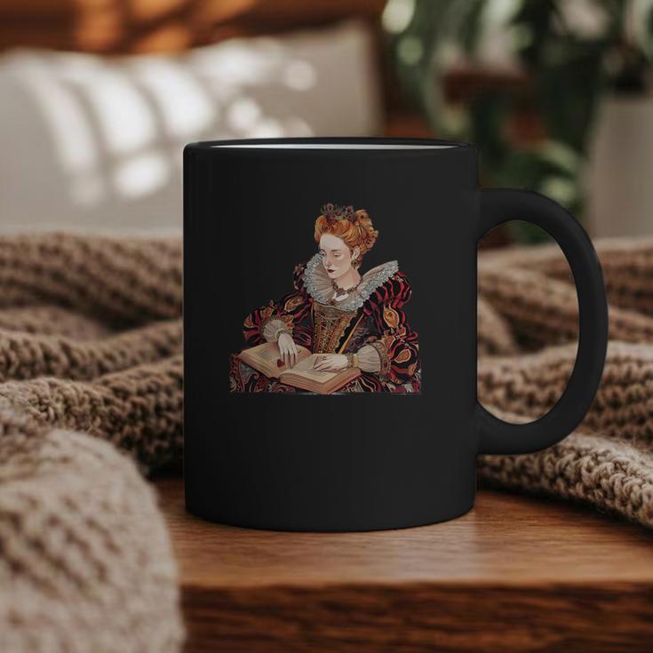 Elizabeth I Reading A Book Graphic Print Coffee Mug