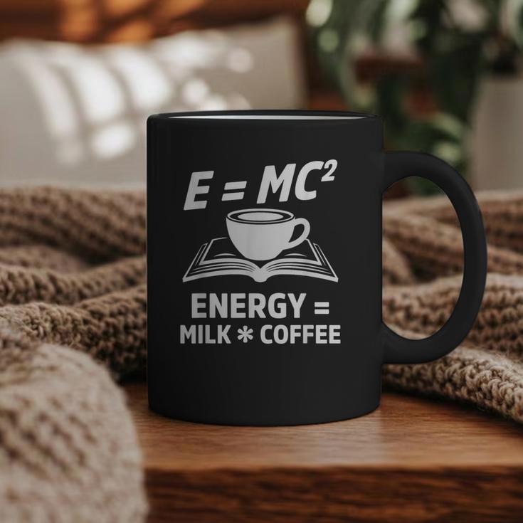EMC2 Energy Milk x Coffee Science Book Math Lover Graphic Print Coffee Mug