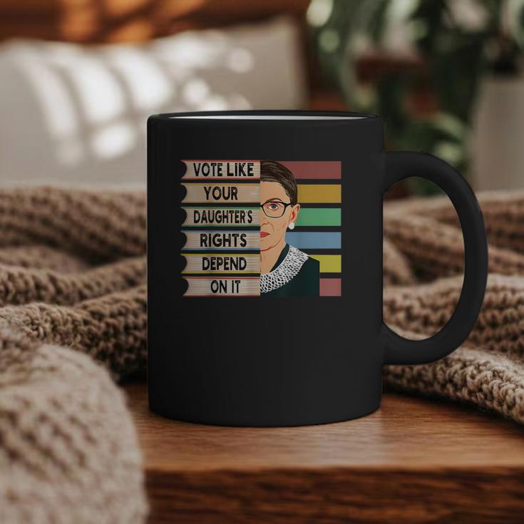 Feminist Ruth Bader Ginsburg RBG Quote Girl With Book Women Graphic Print Coffee Mug