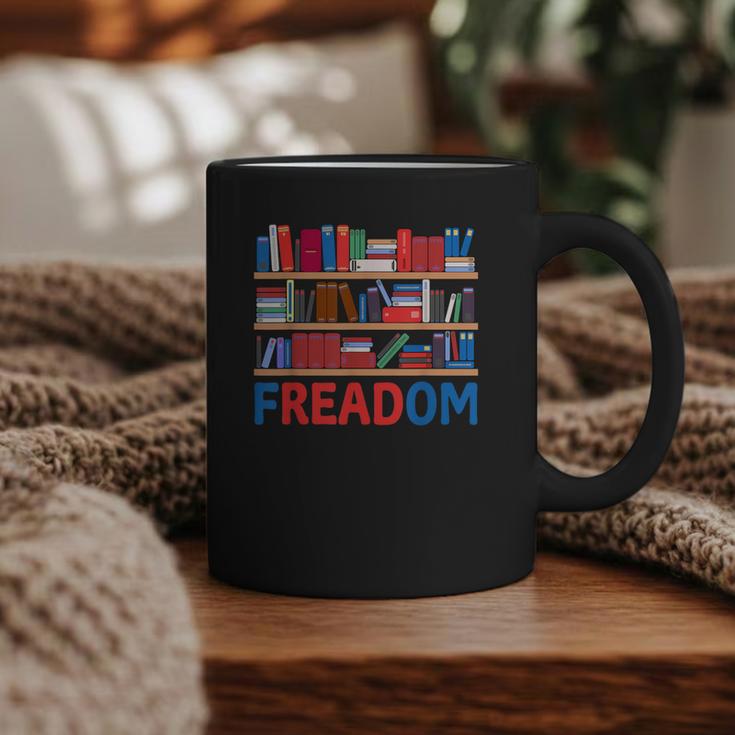 Freadom To Read Book Lover Reading Freedom Graphic Print Coffee Mug