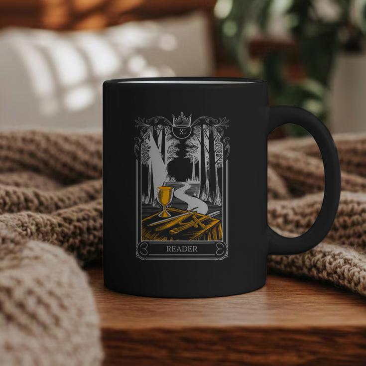 Gothic Book Lover Skeleton Graphic Print Coffee Mug