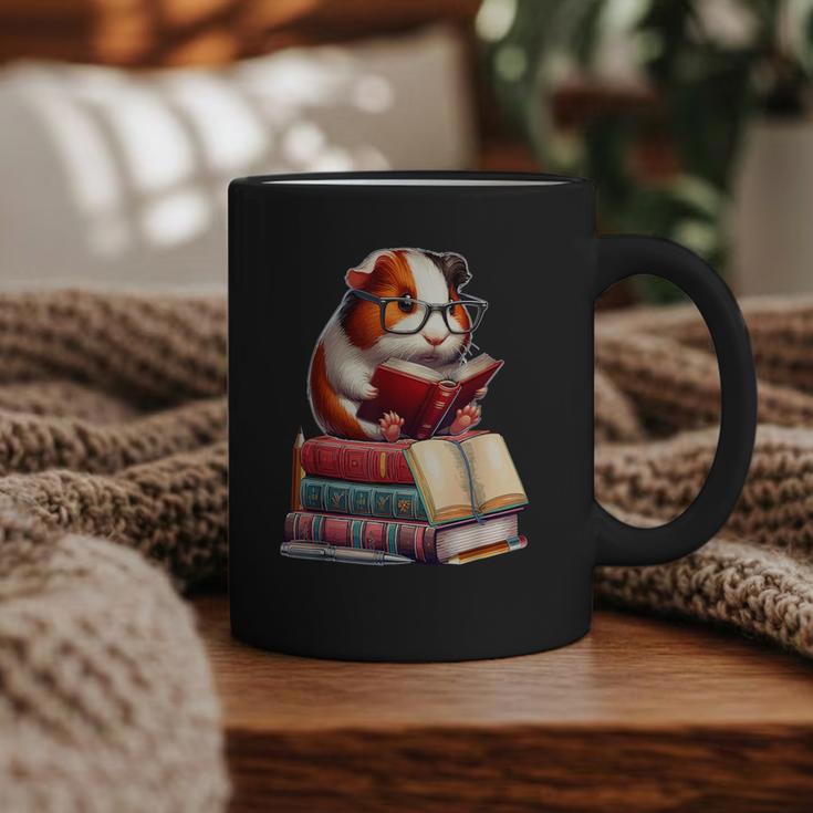 Guinea Pig Reading Books Matching Bookworm Readers Librarian Graphic Print Coffee Mug