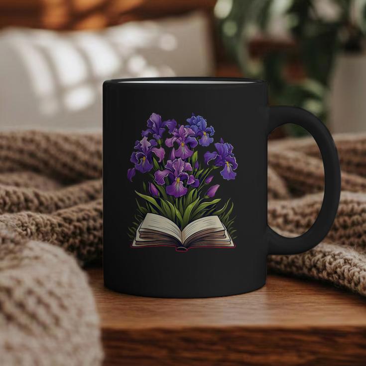 Irises Flowers Book Iris Floral Graphic Print Coffee Mug