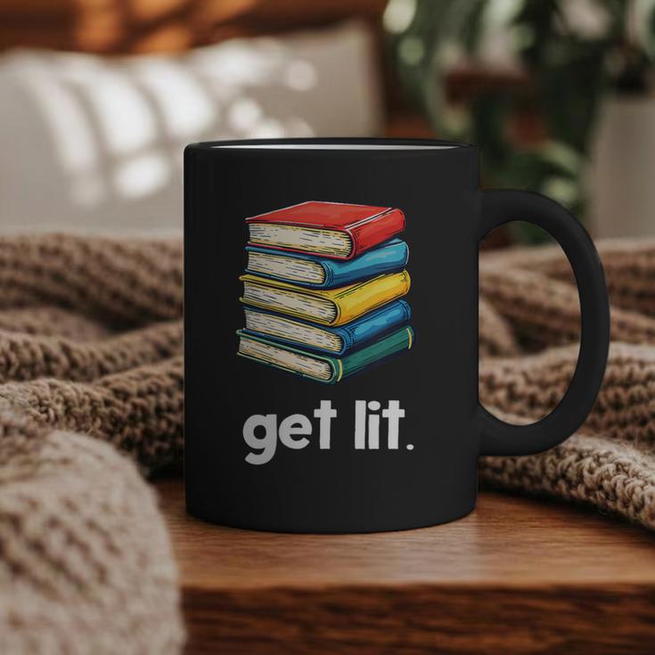 Get Lit With Books Graphic Print Coffee Mug