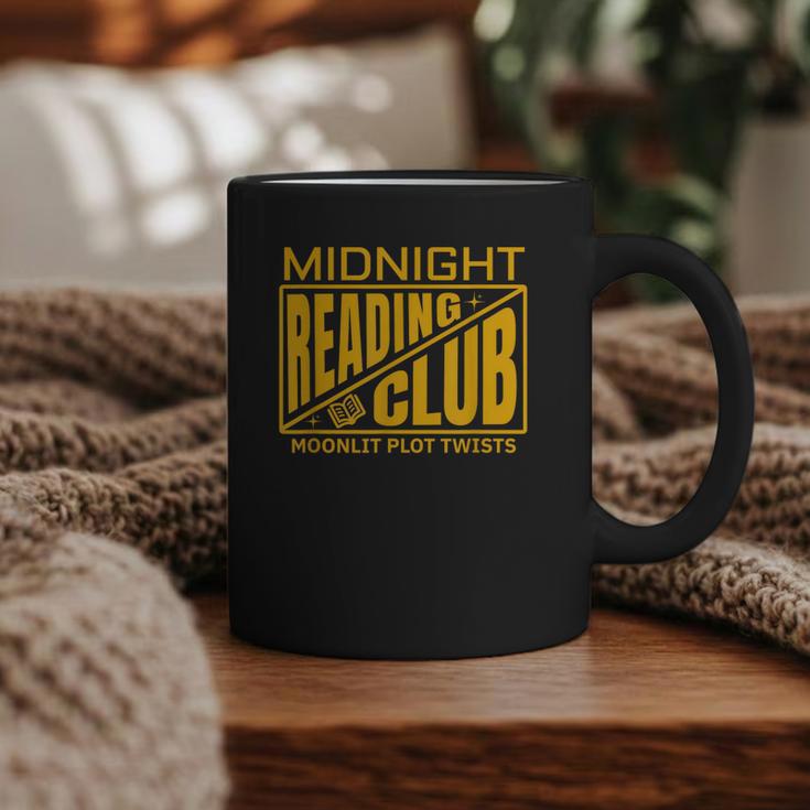 Midnight Reading Club Night Owl Book Readers Graphic Print Coffee Mug