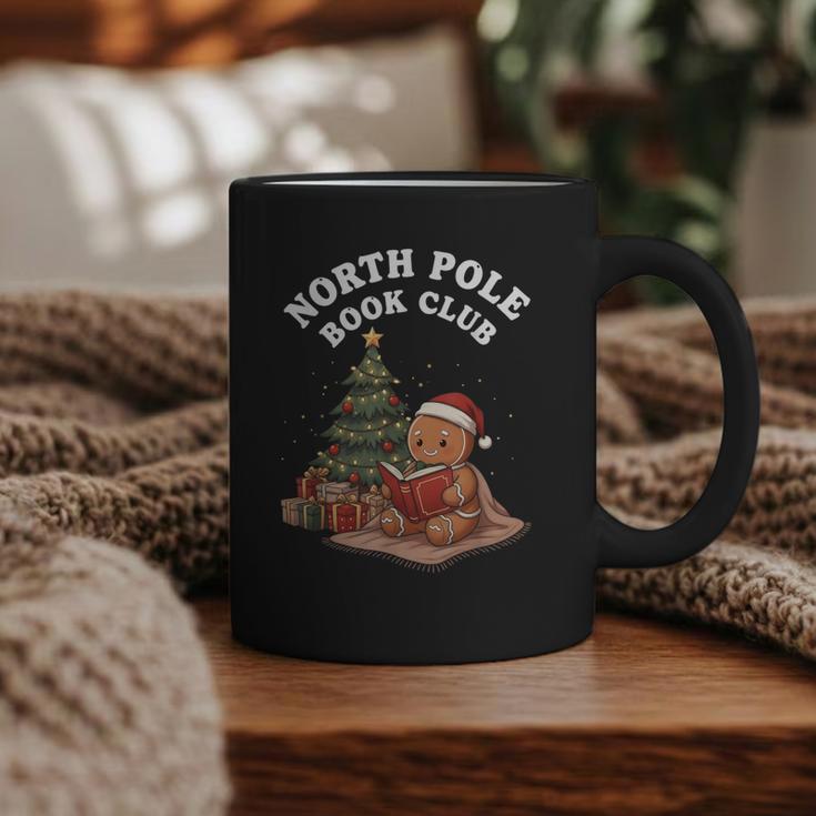 North Pole Book Club Gingerbread Christmas Reading Graphic Print Coffee Mug
