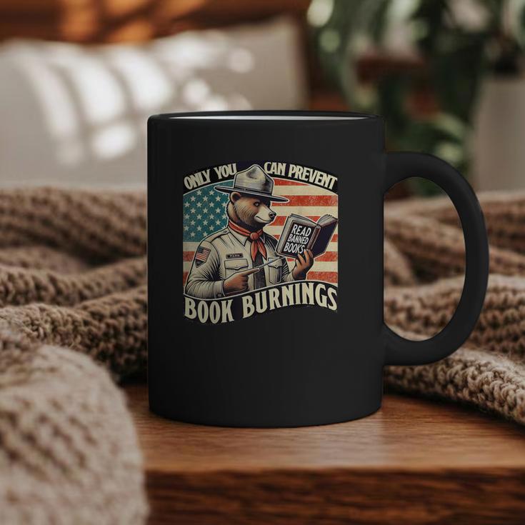 Only You Can Prevent Book Burnings Books Graphic Print Coffee Mug