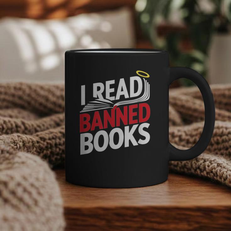 I Read Banned Books Defiant And Bold Graphic Print Coffee Mug