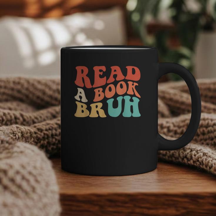 Read A Book Bruh Read Reading Librarian Boys Teen Kids Graphic Print Coffee Mug
