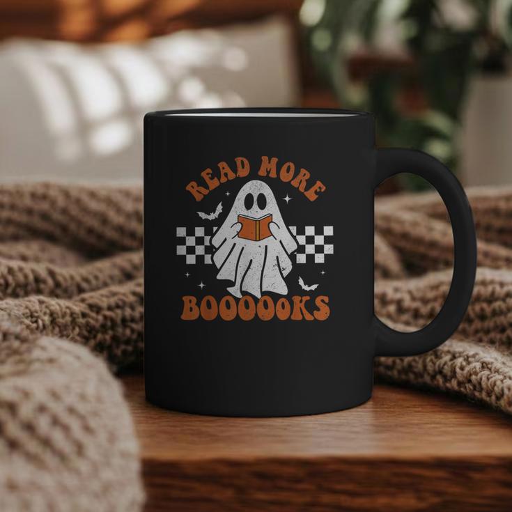 Read More Books Cute Ghost Reading Book Teacher Halloween Graphic Print Coffee Mug