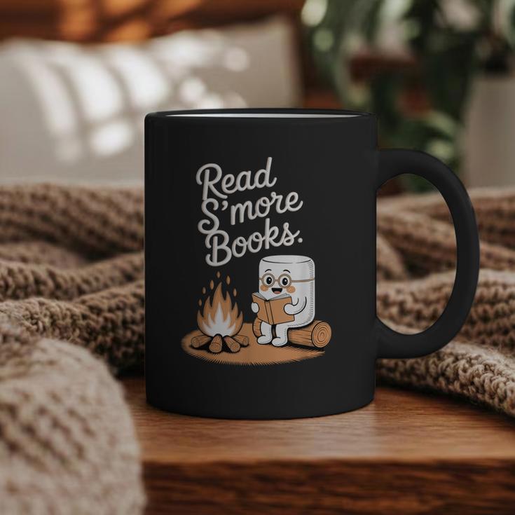 Read S'More Books Camping Outdoors Reading Campfire Smores Graphic Print Coffee Mug