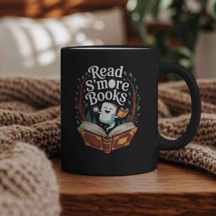 Read S'More Books Camping Outdoors Travel Campfire Graphic Print Coffee Mug