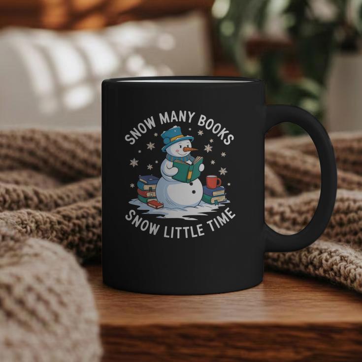 Reading Snowman So Many Books Christmas Books Readers Graphic Print Coffee Mug