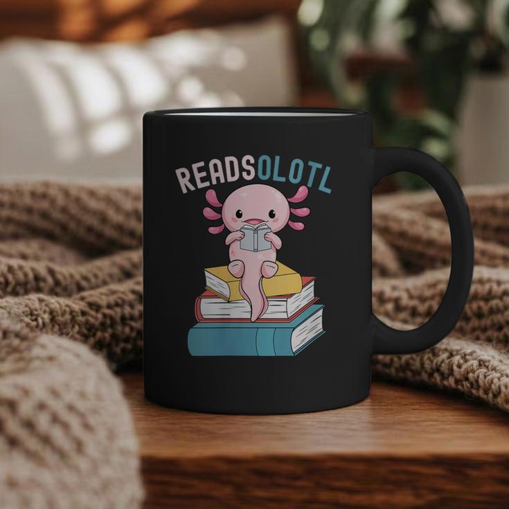 Reads Alotl Shirt Kids Readsolotl Read Axolotl Shirt Books Graphic Print Coffee Mug