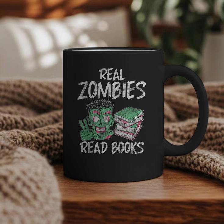 Real Zombies Read Books Zombie Graphic Print Coffee Mug