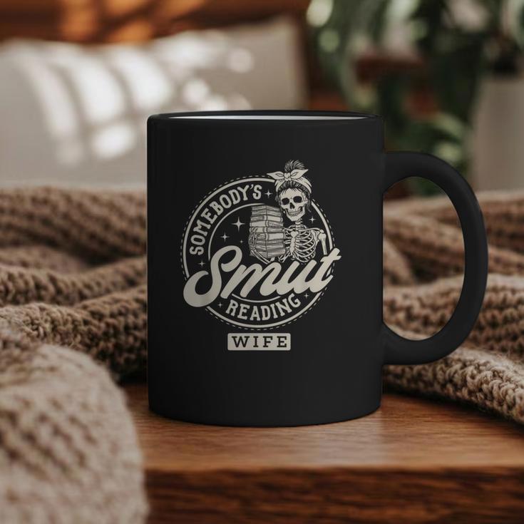 Smut Book Reader Spicy Romance Somebody's Smut Reading Wife Graphic Print Coffee Mug