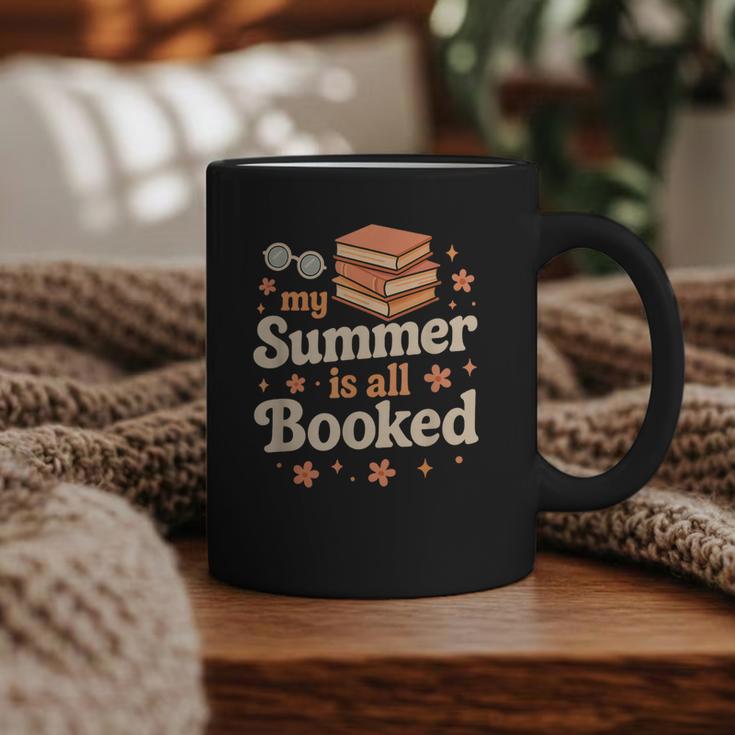 My Summer Is All Booked Book Lover Reading Vacation 2025 Graphic Print Coffee Mug