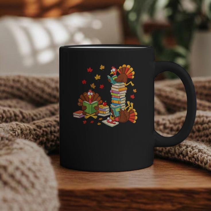 Turkey Reading Books Fall Librarian Book Lover Teacher Kids Graphic Print Coffee Mug Turkey Reading Books Fall Librarian Book Lover Teacher Kids Graphic Print Coffee Mug