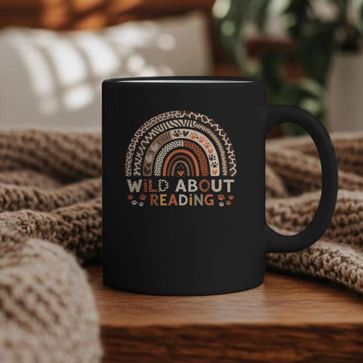 Wild About Reading Books Reader Lover Library Day Librarian Graphic Print Coffee Mug