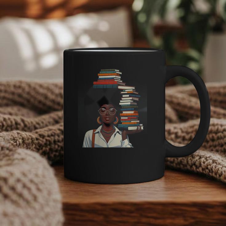 Women's Education Is Freedom Teacher Books Black History Month Graphic Print Coffee Mug