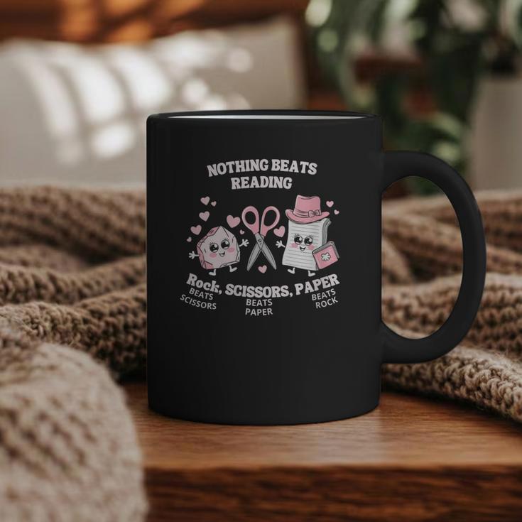 Women's Nothing Beats Reading Book Lover Statement Graphic Print Coffee Mug