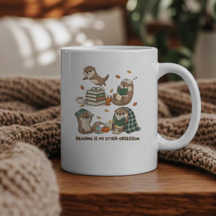 Book Lover Bookish Bookworm Reading Is My Otter-Obsession Graphic Print Coffee Mug