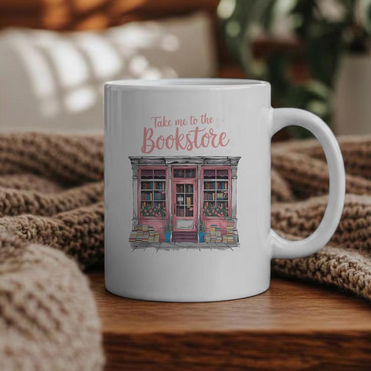 Take Me To The Book Store Librarians Valentine's Day Premium Graphic Print Coffee Mug