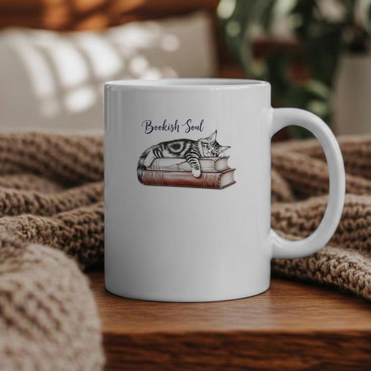 Cat Life Books And Cats Cat Lover Cat Mom Book Lovers Graphic Print Coffee Mug