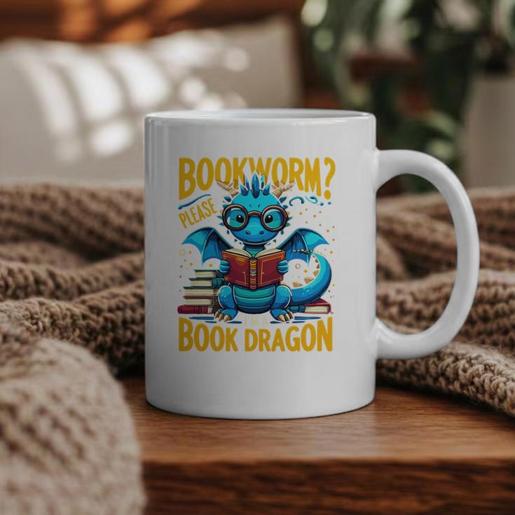 Dragon Bookworm Please I'm A Book Dragon Graphic Print Coffee Mug