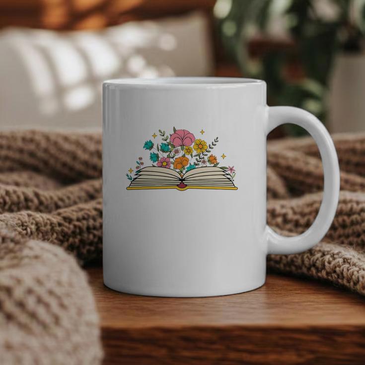 Its a Good Day To Read a Book Librarian Books Reading Floral Graphic Print Coffee Mug